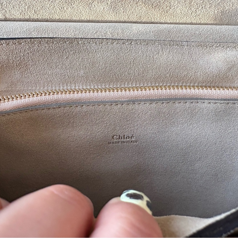 Authentic Chloe medium “Faye” Python Handbag - Picture 9 of 12
